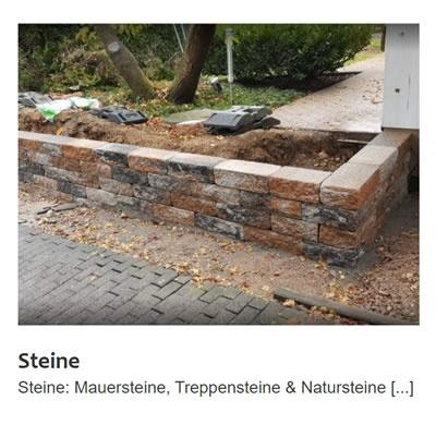 Mauersteine Treppensteine Natursteine für  Neckarsulm